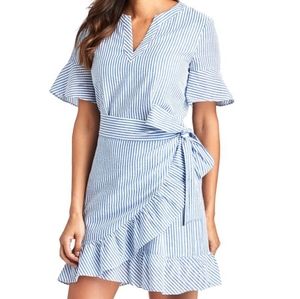 Vineyard vine Seersucker Wrap Dress